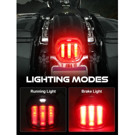 Luz trasera [diseño de garra de águila] Luces de freno aprobadas por DOT, luz trasera LED compatible con Harley Sportster Dyna Softail Touring Road Glide Road King, 1 unidad