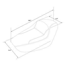 C.C. RIDER One Piece Sportster Seat Driver Seat Fit for Harley Sportster Iron 883 1200 XL883 XL1200 2010-up