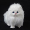 Real Sheep Hair Simulation Cat Plush Toy Electronic Pet Doll