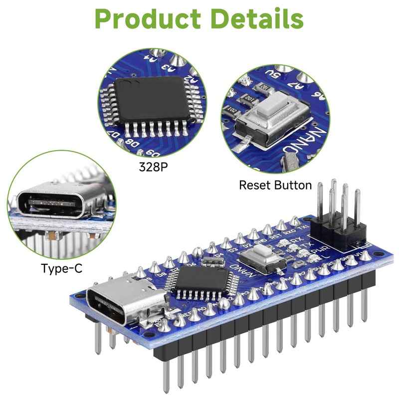 YELUFT 1 x Pre-soldered Nano Board with Cable 328P MCU
