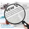 10X Large Magnifying Glass for Reading, Upgraded Handheld Magnifier with