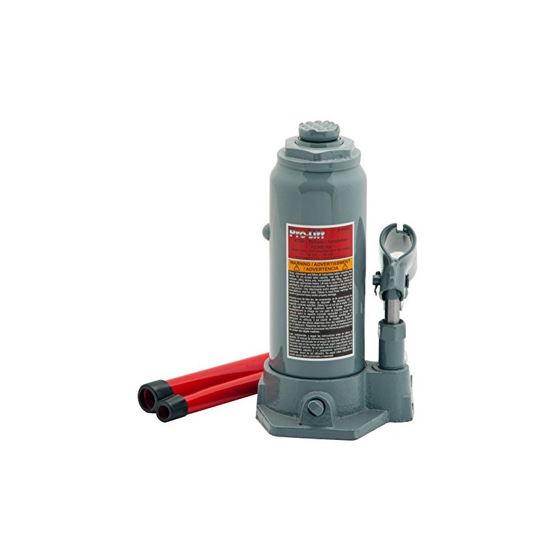 Pro-Lift B-006D Grey Hydraulic Bottle Jack - 6 Ton Capacity