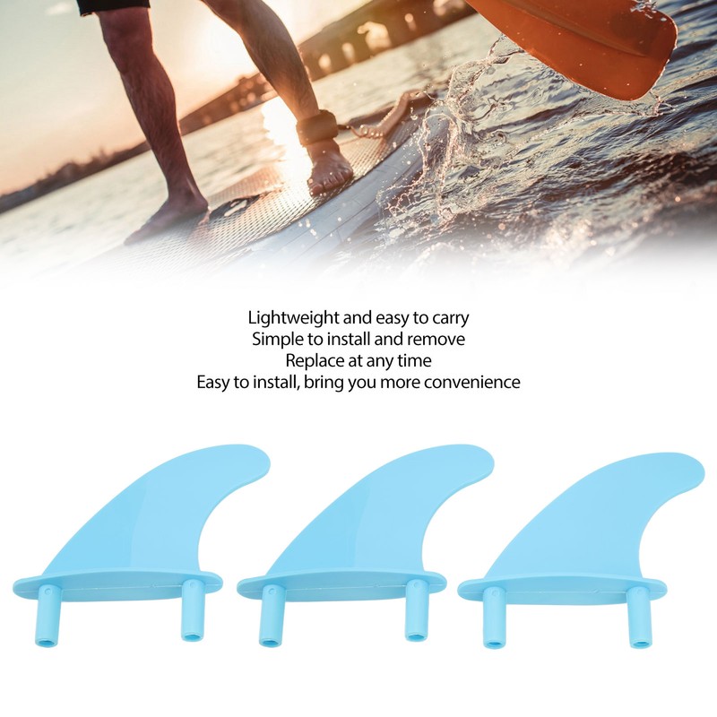 Surfboard Fins Soft Top Tri Fin Set PVC Plastic for