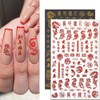 Golden New Year Nail Art Stickers, The Year of The