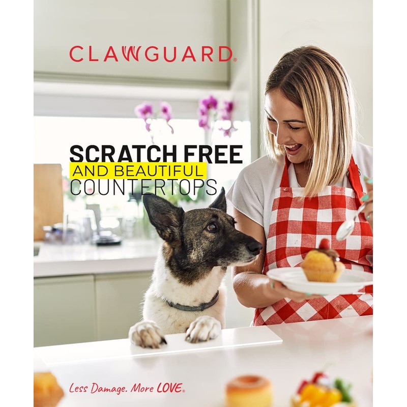 CLAWGUARD Edge & Countertop Protector – 29.5x2.25 in. Clear Plexiglass