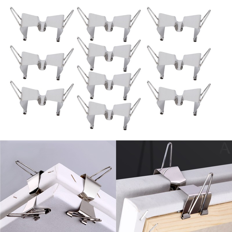 10pcs Metal Clip Stainless Steel Separation Clips Portable Stable Art