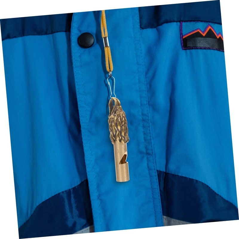 BESPORTBLE Brass Whistle Keychain Mini Outdoor Survival Whistle for Referees