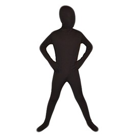 Seeksmile Kids Costume Full Body Zentai Suit (Small, Black)