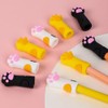 2pcs Pink Cat Paw Knitting Needle Stoppers, Silicone Knitting Needle