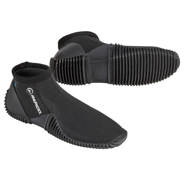 Phantom Aquatics Rapido Boutique Collection Premium Neoprene Men & Women Neoprene Wetsuit Boots, Puncture Resistant Water Shoes Dive Booties 3mm, 5mm, 7mm Hard Sole Boot