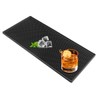 Proxima Direct Bar Mat, 12" x 6" PVC Black Drink