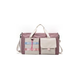 Enssy,Women's Gym Bag with Shoe Compartment, Travel Bag for Women Overnight Bag Duffel,Small Yet Spacious. Holds well after workouts, great for toiletries. (khaki), Pink, Women's Travel Bag
