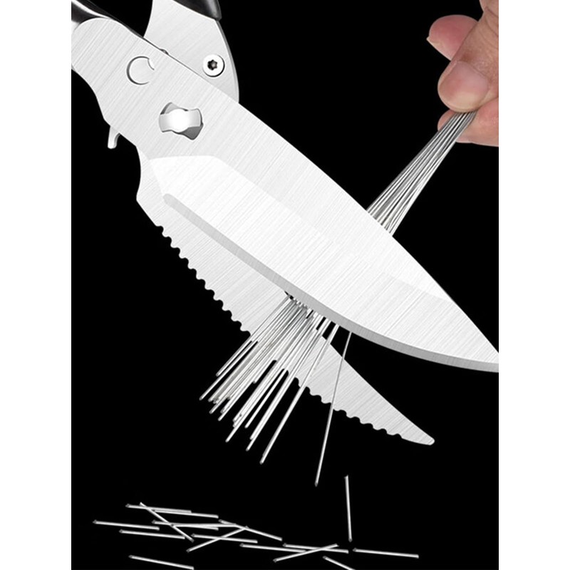 Stainless Steel Meat Scissors Sharp Poultry Scissors Japanese Household Scissors