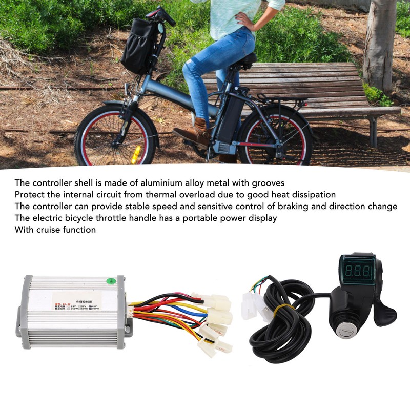 48V 800W Bike Brush Controller Set with Keys Thumb Throttle