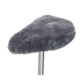 Leibersperger -Felle Bicycle Saddle Cover / Saddle Cover Complete Lambskin Sports/Trekking and Mountain Bikes (Dove Blue)