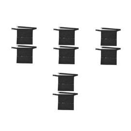 OATIPHO 8 pcs Hair Stylist Waist Apron with Adjustable Belt Black Half Body Hairdressing Tool Holder Lightweight Portable Hair Tool Bag for Salon Professionals