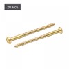 sourcing map Pack of 20 Wood Screws M4 x 60