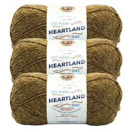 Lion Brand Yarn Heartland Yarn, Worsted-Weight Yarn for Knitting, Crocheting, and Crafting, 3 Pack, Joshua Tree