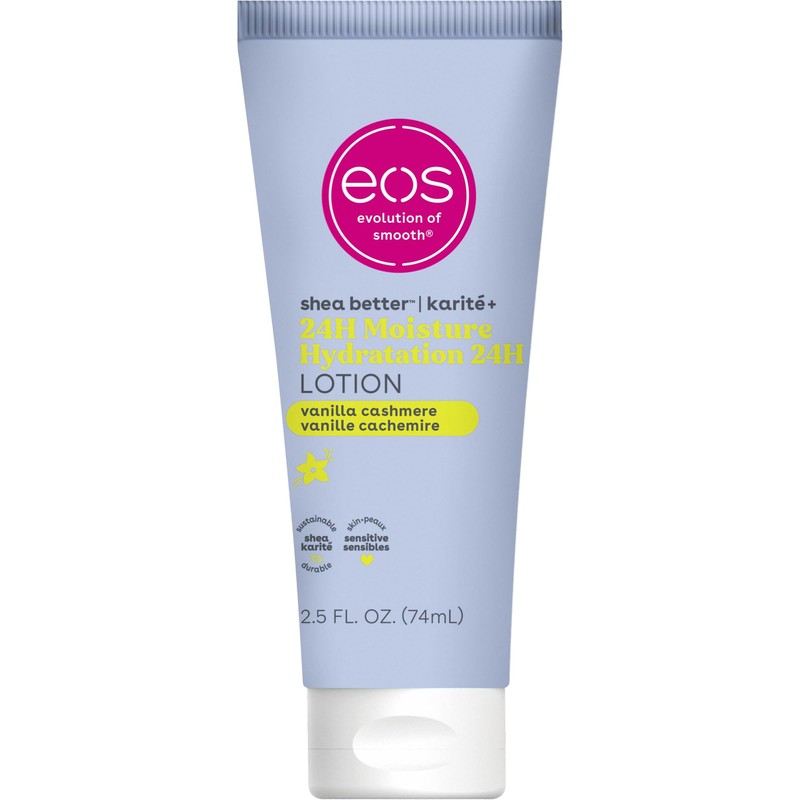 eos 24H Moisture Travel Body Lotion- Vanilla Cashmere, Travel Size