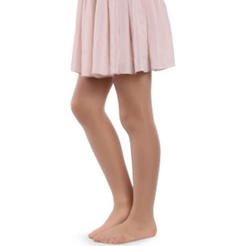 MANA MANA Girls Tights - Elegant and Comfortable for Any Occasion, School and Outfit - Versatile Thin Transparent Girls School Tights - Made in Italy, natural