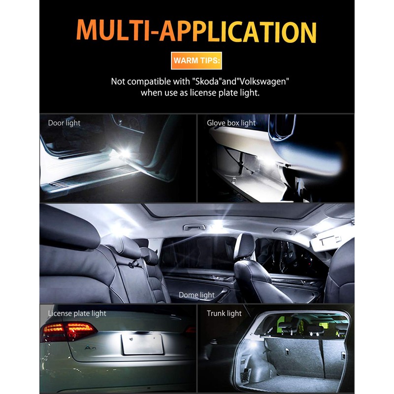 OXILAM 194 LED Bulbs, Widely Used as Car Truck Interior