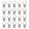 sourcing map 30Pcs Screw Round Head Rivet, 7mm Pull Ring