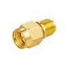 POBADY 2PCS SMA Male to RP-SMA Female(with pin) Adapter RF