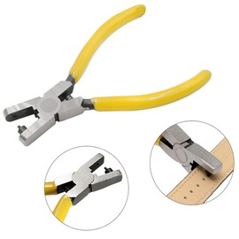 GOIYZTTR Hole Punch Pliers for Watches, Handle Belt Hole Watchmaker Pliers Leather Hole Punch Pliers with Non-Slip for Belt Leather Repair Tool Punch Pliers