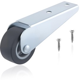 Alpinleux 1 Pcs 1.6" Gate Caster Wheels Replacement, Rubber Pulley Directional Wheel, Rolling Casters Wheels, Gate Caster Replacement for Garden, Fence, Furniture