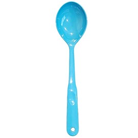 Handy Housewares 12.5" Long Handled Colorful Melamine Basting/Serving Spoon (Blue, 1 Pack)
