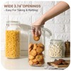 VITEVER [ Taller ] 92oz Glass Jars with Airtight Lid,