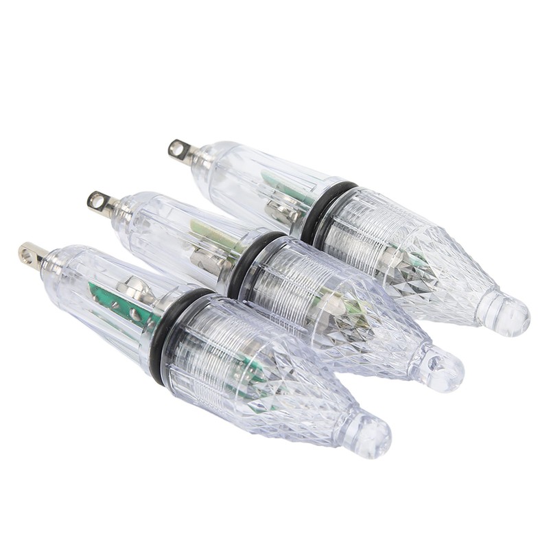 3PCS LED Underwater Fishing Light Lure Fish Bait Lure Lamp