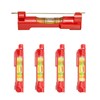 Catelves Pack of 4 String Spirit Level, Red String Spirit