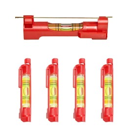 Catelves Pack of 4 String Spirit Level, Red String Spirit Level, Professional Cord Spirit Level, Cord Level for Masonry, Plumbing, Gutter Work, Spirit Level