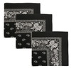 Kaiser 3 PK Cowboy Bandanas 100% Cotton 22 x 22