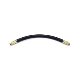 QWORK Air Compressor Hose, 3/8" X 15" Air Hose, 300 PSI Max Working Pressure, 1/4" Male NPT To 1/4" Male NPT Connections, 2 Pack