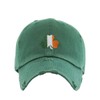 Irish Shamrock Vintage Baseball Cap Embroidered Cotton Adjustable Distressed Dad