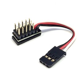 Model Bau® Premium Servo Cable Splitter 5 Way Splitter Lead 1x JR Futaba Female to 5x Male Pins 6 cm Adapter Cable for Multicopter LED ESC Quad Copter Drone Hitec Robbe Mr.Stecker