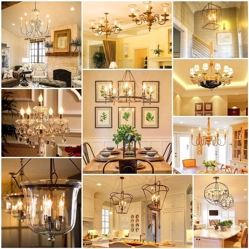 ANWIO B11 LED Filament Bulb E12 Candelabra Medium Base 2700K