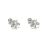 Cute Bee Cartilage Helix Stud Earrings Crystal Cubic Zirconia Faux