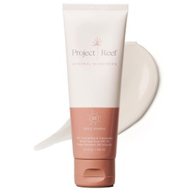 Project Reef SPF 50 Mineral Sunscreen Made in Maui - Reef Friendly, Ocean Safe, Nourishing Vegan Sunscreen Lotion for All Ages, No White Residue, Water-Resistant, Sustainable Packaging, 3.4 fl oz