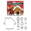 R&M Gingerbread House Decorating Set, 10 Pieces, Silver