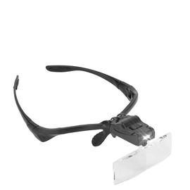 Yuyte Glasses headband magnifier with 5 lenses, LED lamp for eyelash extension