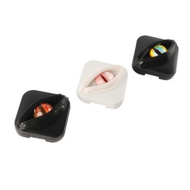 Laroal Contact Lens Case Holiday Contact Lens Exquisite Eye Personality Box Eye Storage Travel Portable Lens Box 3 Pieces