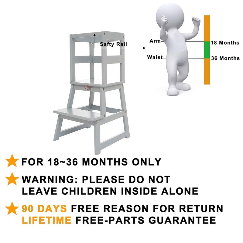 SDADI Kitchen Step Stool for Toddlers and Kids Ages 18