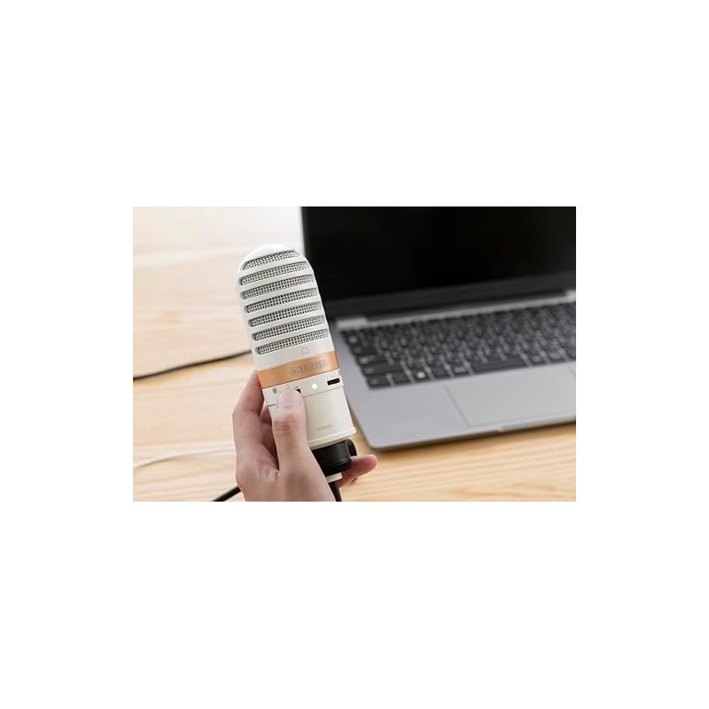 Yamaha YCM01UW - Micrófono USB de Condensador para Live Streaming,