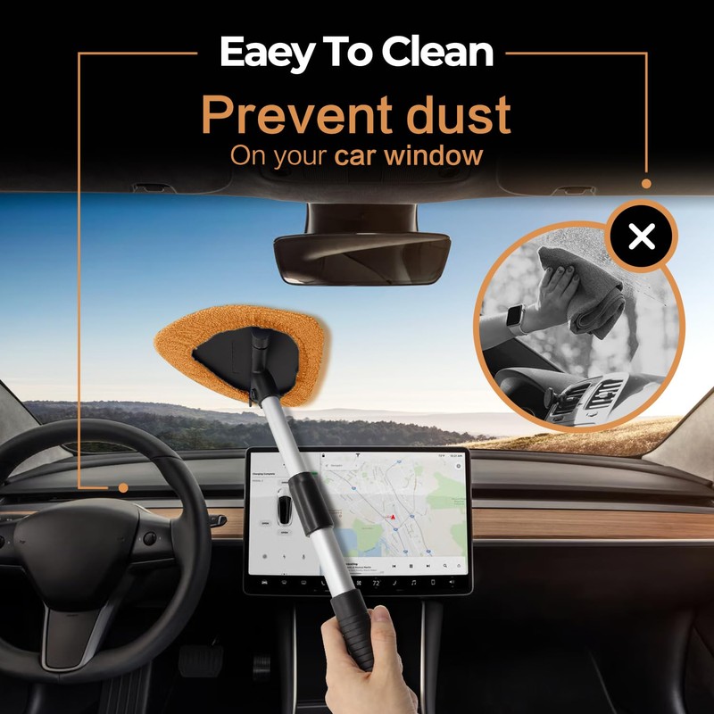 Windshield Cleaner Tool 22.5" L - Car Interior&Exterior Window Cleaning