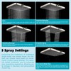 Hibbent Rain Shower Head, 13'' High Pressure Rainfall 5 Spray