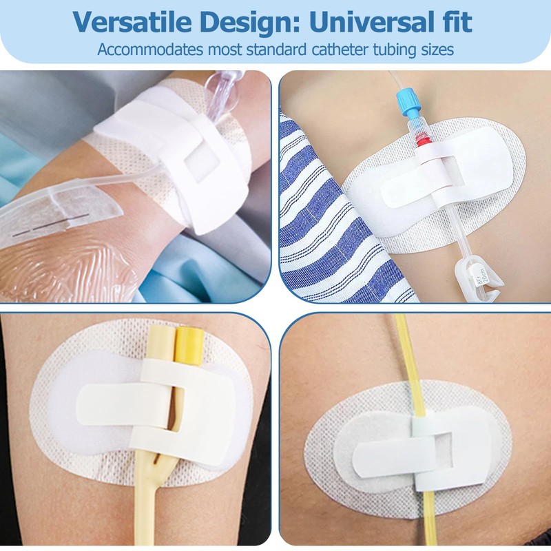 12 Pack Foley Catheter Stabilization Device, Self Adhesive Catheter Tube