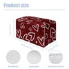 KUIFORTI Love Heart Tissue Box Valentines Day Leather Tissue Box